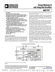 ADE7757 datasheet pdf Analog Devices