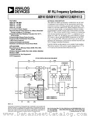 ADF4111 datasheet pdf Analog Devices