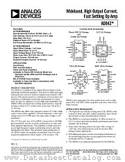 AD842 datasheet pdf Analog Devices