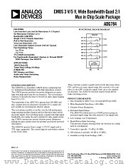 ADG784 datasheet pdf Analog Devices