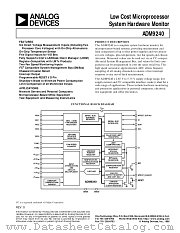 ADM9240 datasheet pdf Analog Devices