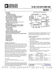 AD7665 datasheet pdf Analog Devices