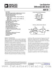 AD8138 datasheet pdf Analog Devices