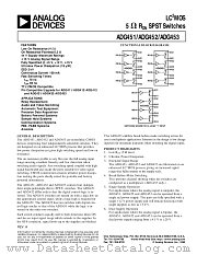 ADG453 datasheet pdf Analog Devices