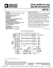 ADV7129 datasheet pdf Analog Devices