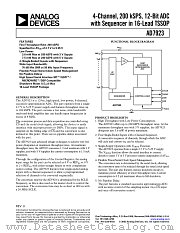 AD7923 datasheet pdf Analog Devices