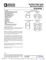 OP492 datasheet pdf Analog Devices
