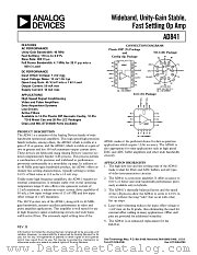 AD841 datasheet pdf Analog Devices