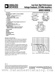 AD8057 datasheet pdf Analog Devices