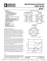 AD704 datasheet pdf Analog Devices
