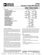 ADG661 datasheet pdf Analog Devices