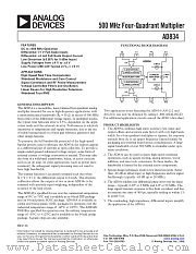 AD834 datasheet pdf Analog Devices