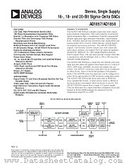 AD1858JRSRL datasheet pdf Analog Devices