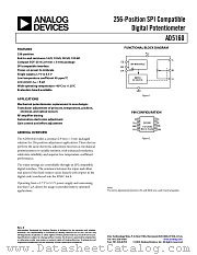 AD5160BRJ10-R2 datasheet pdf Analog Devices