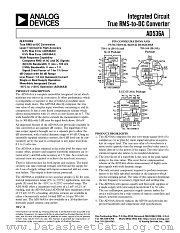 5962-8980501IA datasheet pdf Analog Devices