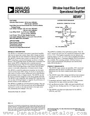 AD549J datasheet pdf Analog Devices