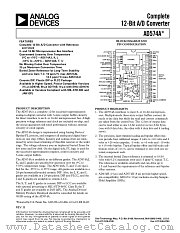 AD574AJP datasheet pdf Analog Devices