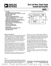 AD605AR datasheet pdf Analog Devices