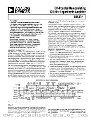 AD640BP datasheet pdf Analog Devices