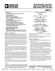 AD712ACHIPS datasheet pdf Analog Devices