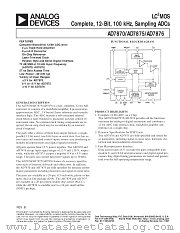 AD7875LP datasheet pdf Analog Devices