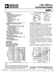 AD8009ART-REEL7 datasheet pdf Analog Devices