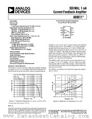 AD8011AR-REEL datasheet pdf Analog Devices