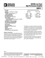 AD8014ART datasheet pdf Analog Devices