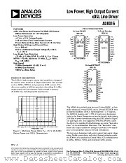 AD8016ARP-REEL datasheet pdf Analog Devices