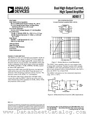 AD8017AR-REEL7 datasheet pdf Analog Devices
