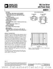 AD8019AR-EVAL datasheet pdf Analog Devices