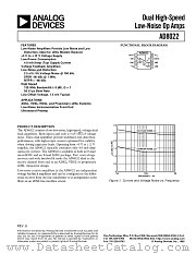 AD8022AR-EVAL datasheet pdf Analog Devices