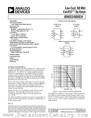 AD8034ART-REEL datasheet pdf Analog Devices