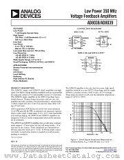 AD8039AR datasheet pdf Analog Devices