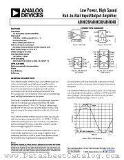 AD8030AR-REEL7 datasheet pdf Analog Devices