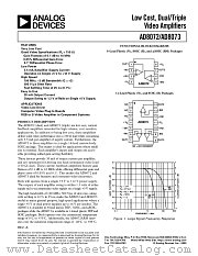 AD8073JR-REEL datasheet pdf Analog Devices