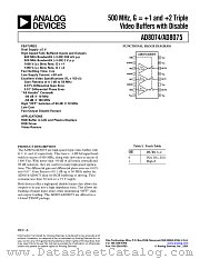 AD8075-EVAL datasheet pdf Analog Devices