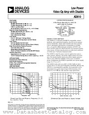 AD810AR datasheet pdf Analog Devices