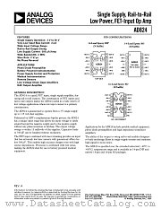 AD824AR-14-3V datasheet pdf Analog Devices