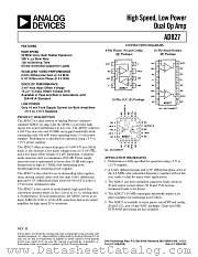 AD827SE/883B datasheet pdf Analog Devices