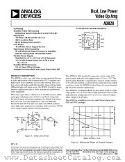 AD828AR datasheet pdf Analog Devices
