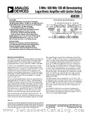 AD8309ARU-REEL datasheet pdf Analog Devices