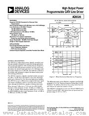 AD8326ARE-EVAL datasheet pdf Analog Devices