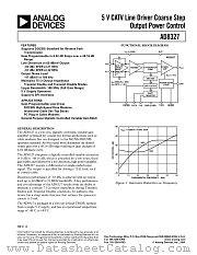 AD8327ARU-REEL datasheet pdf Analog Devices