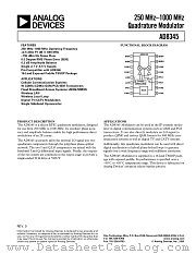 AD8345-EVAL datasheet pdf Analog Devices