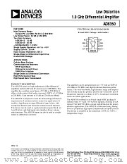 AD8350AR15 datasheet pdf Analog Devices