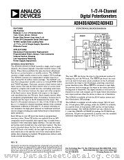 AD8402AN10 datasheet pdf Analog Devices