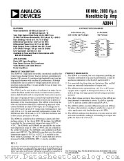 AD844SCHIPS datasheet pdf Analog Devices