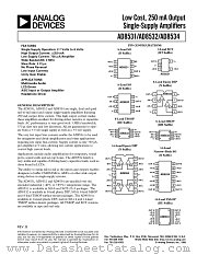 AD8534AR datasheet pdf Analog Devices