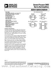 AD8542ARM datasheet pdf Analog Devices